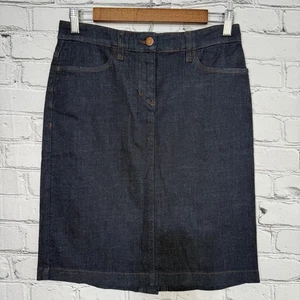 Eileen Fisher Skirt Size 4 Denim Above Knee Organic Cotton Stretch Straight - Picture 1 of 13