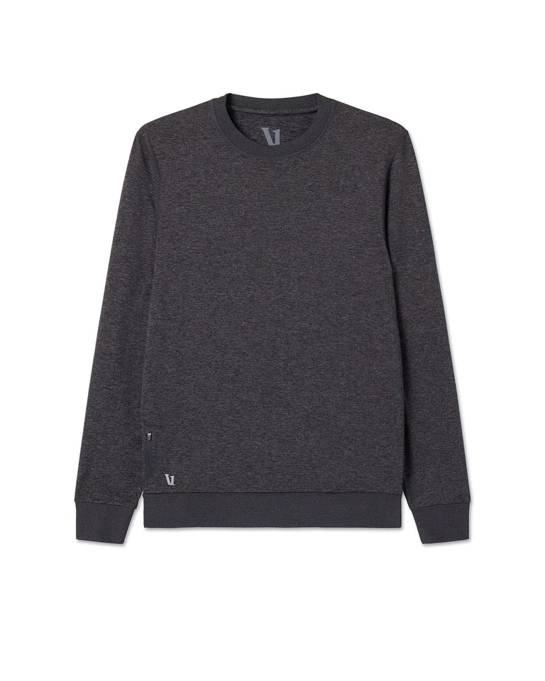 Vuori x The Successors Men’s XL Gray Performance Crew Sweatshirt V224 Zip Pocket