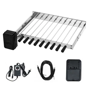 Stainless Steel Electric Barbecue Shish Kabob Skewer Set with 9pcs Skewers, A... - Picture 1 of 6