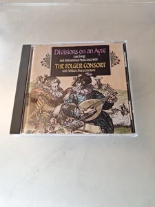 Divisions on an Ayre Lute Songs & Instrumental Mus by Folger Consort (CD, 1995) - Foto 1 di 3
