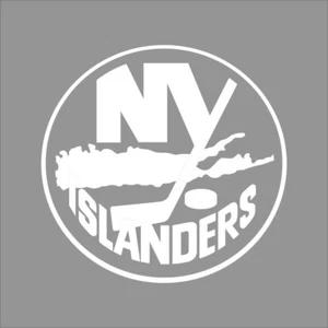 New York Islanders NHL Team Logo 1 Color Vinyl Decal Sticker Car Window Wall - Picture 1 of 7