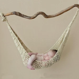 Newborn Photography Props Baby Hanging Hammock Sling Net Bed Photo Studio Shoot