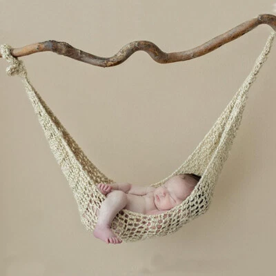 Newborn Photography Props Baby Hanging Hammock Sling Net Bed Photo Studio Shoot - Image 1 of 4