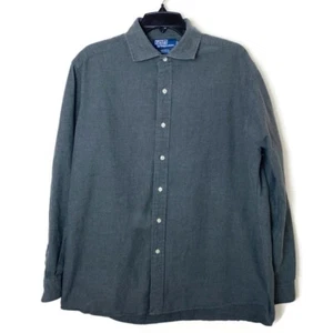 Ralph Lauren Mens button down Westerton Gray long sleeve Large - Picture 1 of 7