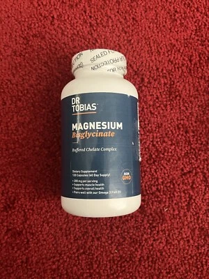 Bisglicinato de Magnesio Dr. Tobias 200 mg 120 Cápsulas Exp 1/25 Foto 1 de 3