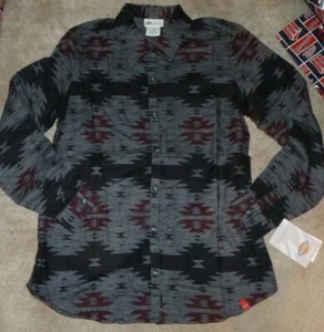 NEW DICKIES L/S Long Sleeve Pattern Shirt Women Ladies S Small NEW NWT Q107 - Picture 1 of 1