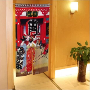 New Maiko Kaminarimon Pattern Room Divider Tapestry Japanese NOREN Door Curtain - Picture 1 of 4
