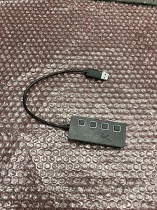 Used Sabrent HB-UM43 4 Port USB 3.0 Hub with Power Switches - Black - Picture 1 of 7