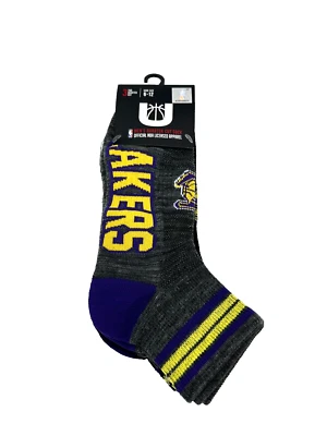 Calcetines Unk Para Hombre LA Los Angeles Lakers NBA Corte Cuarto 3 Pares Talla 6-12 Nuevos Foto 1 de 2