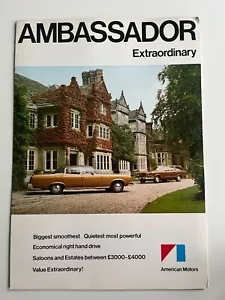 American Motors Corporation AMC Ambassador 5.9 V8 Sales Brochure 1974 - Picture 1 of 1