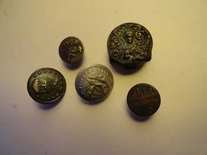 Vintage Rare and Unique Metal Button Rivet Clasp lot - Picture 1 of 10