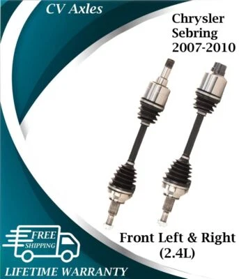 Nuevos ejes CV delanteros OE para Chrysler Sebring 2007-2010 2,4 L garantía de por vida Foto 1 de 4