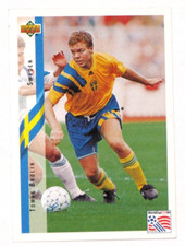 Tomas Brolin Sweden #93 Upper Deck 1994 World Cup USA Soccer Trading Card