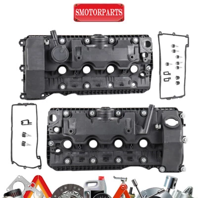 2X Engine Valve Cover w/Gasket For BMW 545i 550i 645Ci 650i 745i 745Li 750i X5 - Image 1 of 4