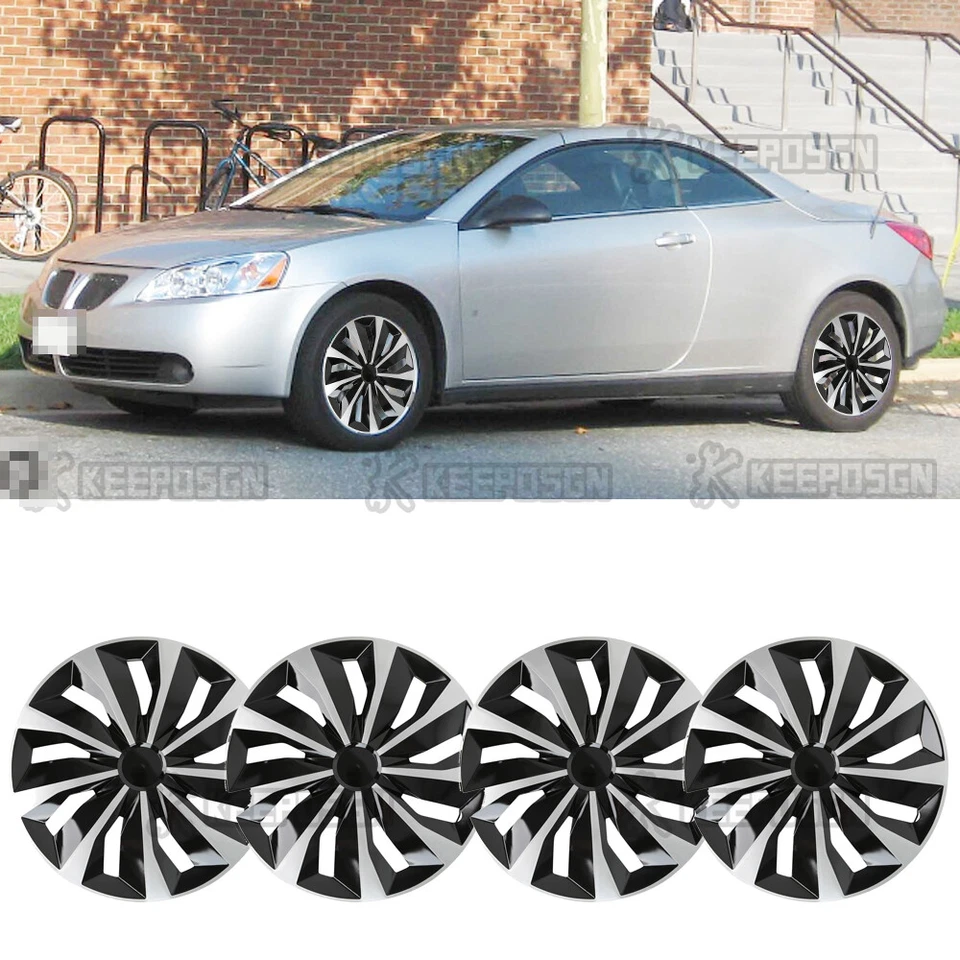 4x Tapacubos Tapacubos 16" Tapacubos Tapacubos Tapacubos a Presión para Pontiac G6 2005-2008 Foto 1 de 4