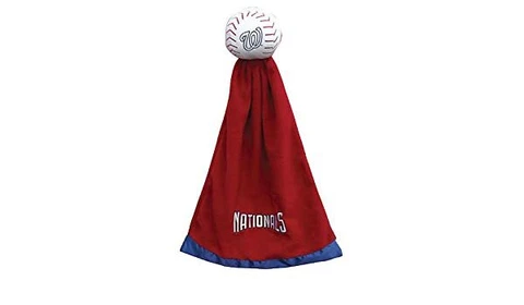 Washington Nationals Plush MLB Baseball w Attached Security Blanket Boys Girls Cover