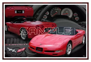 2002 Corvette Convertible Poster Print - Picture 1 of 1