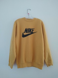 vintage yellow nike jumper