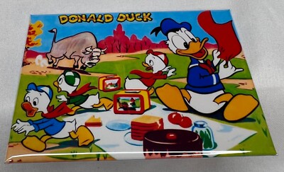 Rare 1954 Donald Duck Lunchbox Art Handcrafte...