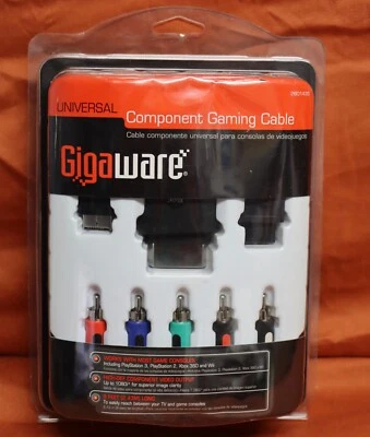 Gigaware Universal Component Gaming Cable 26-465 Xbox 360,Wii and PS2/PS3. C435 - Image 1 of 4
