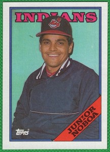 Junior Noboa - 1988 Topps #503 - Cleveland Indians Baseball Card