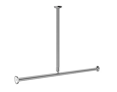 Asta per Tenda Doccia Accessibile ● Fisso Montagio ● 100/150/200 CM ● 3 Colori - Immagine 1 di 4