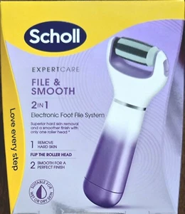 Scholl Expert Care File And Smooth 2-in-1 Electronic Foot File System - Picture 1 of 6