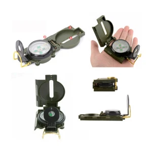 1 PC Lensatic Compass Military Camping Hiking Army Style Widely Use Portable - Picture 1 of 12