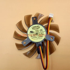 EVERFLOW T127010BU DC12V 0.45A 7.5cm graphics card 3-wire cooling fan - Afbeelding 1 van 3