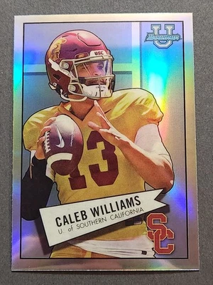 2022 Bowman University Chrome 1952 Retro #52BF-4 Caleb Williams Refractor - Image 1 of 2