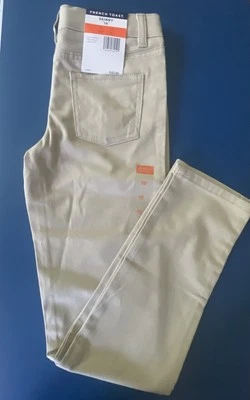 French Toast Boys' Uniform Skinny Stretch Khaki Adjustable Waist Pants Size 10 - Image 1 of 4