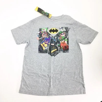 乐高蝙蝠侠男孩大号 10/12 T 恤小丑罗宾新品 — 第 1/4 张图片