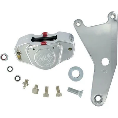 GMA Engineering 2-Piston Custom Rear Calipers - Smooth Chrome GMA-115SC - Image 1 of 3