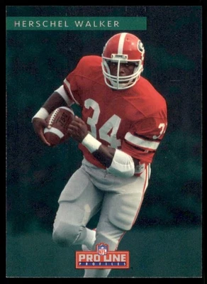 1993 Pro Line Profiles - Herschel Walker #595 - Image 1 of 2