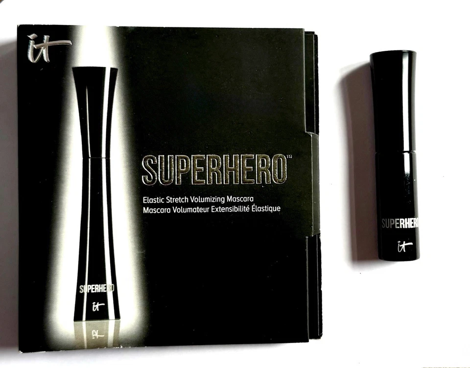 It Cosmetics Superhero Elastic Stretch Volumizing Mascara Black Mini - Bild 1 von 2