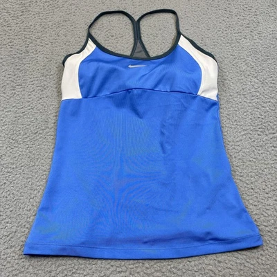 Nike Dri-FIT Athletic Tank Top Medium Built-in Bra Women's Running Yoga Fitness - Image 1 of 4