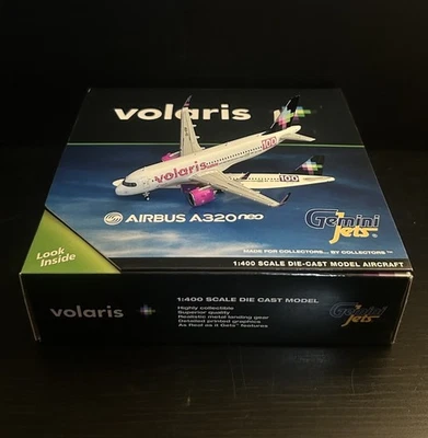 GeminiJets 1:400 Volaris Airbus A321neo XA-VSH GJVOI2123 Diecast Scale Model - Image 1 of 4