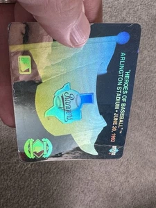 Texas Rangers 1992 Upper Deck Holograma Heroes of Baseball Arlington Stadium - Imagen 1 de 5