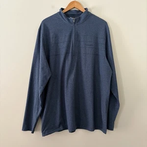 Travis Mathew Mangas Largas Para Hombres Golf 1/2 Cremallera Mezcla de Algodón Azul Talla 3XL - Imagen 1 de 16