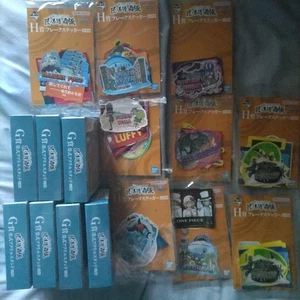 One Piece G Prize Ink Acrylic Stand & H Prize Flake Sticker Set - Picture 1 of 1