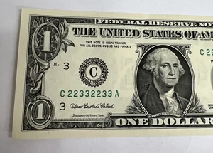 2006 $1 Binary Bank Note Uncirculated Note C22332233A - Picture 1 of 6
