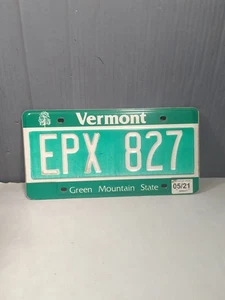 Nummernschild Vermont Green Mountain State Maple Tree # EPX 827 abgelaufen  - Bild 1 von 6