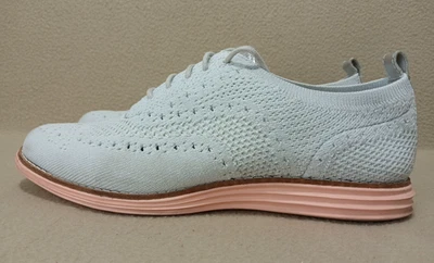 Cole Haan Grand OS Stitchlite Wingtip Oxfords Gray Peach G19 W11513 Women's 7.5B - Image 1 of 4