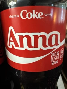 Share A Coke with Anna 2025 Personalisiertes Geschenk Coca Cola Flasche 20oz Kombiversand - Bild 1 von 2