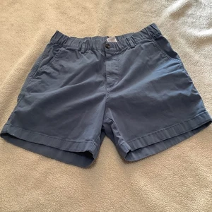 Bear Bottom Shorts Mens Large Blue Stretch Chino Cotton Blend Casual 5.5” inseam - Picture 1 of 6