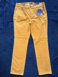 NYDJ Women’s Sheri Slim Stretch Jeans Yellow Size 6 NWT - Picture 1 of 10