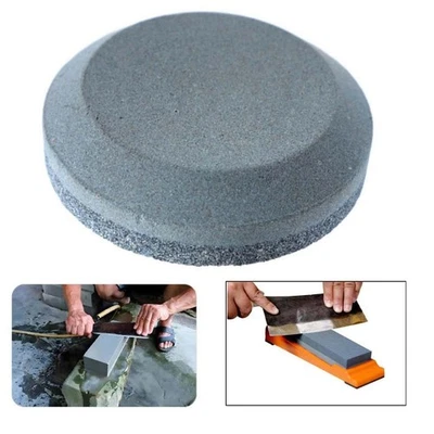 Brown Corundum Round Sharpening Stone Double Sided with 120180240400 Grit - Image 1 of 4
