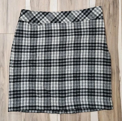 Falda LL Bean para mujer 12 Petite negra gris mezcla de lana forrada Y2K Preppy vacaciones Foto 1 de 4