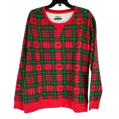 Sudadera Magellan Outdoors Mujer XL Roja Manga Larga Vacaciones Polar Crew M1-15 Foto 1 de 4