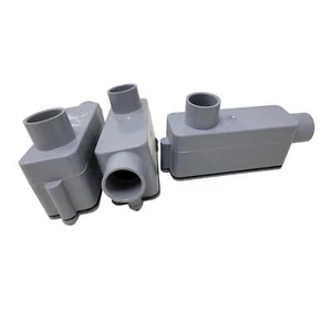 3 New Carlon PVC 3/4" Conduit Body Type LB Threaded Conduit w Cover - Picture 1 of 5